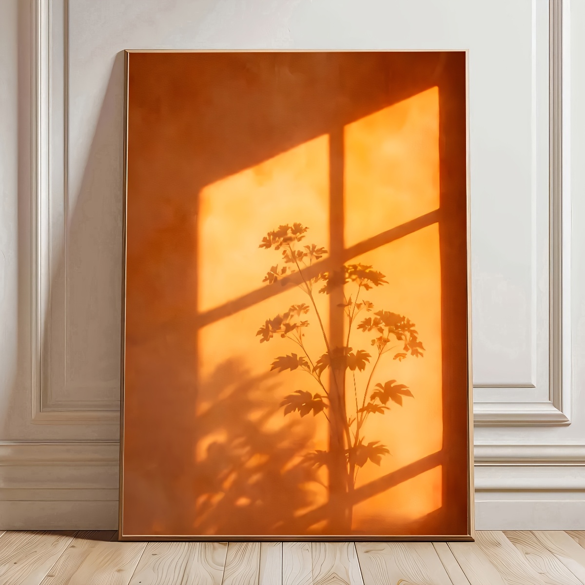 Live Plant Fertilizer - Abstract zonlicht door raamschaduw plant canvas