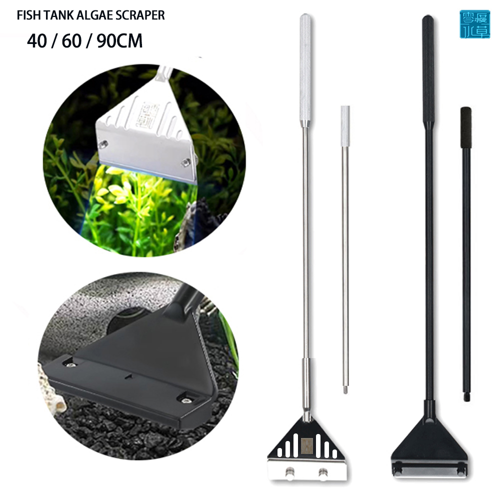 Algae Scraper Blade - Aquarium roestvrijstalen aquarium algenschraperschaafmes voor waterplanten,