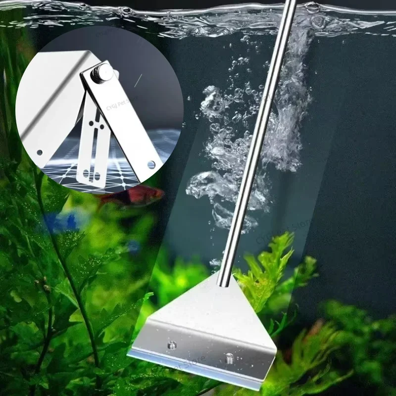 Algae Scraper Blade - Aquariumreinigingsgereedschap Plat zandalgen verwijderen Tweeërlei gebruik