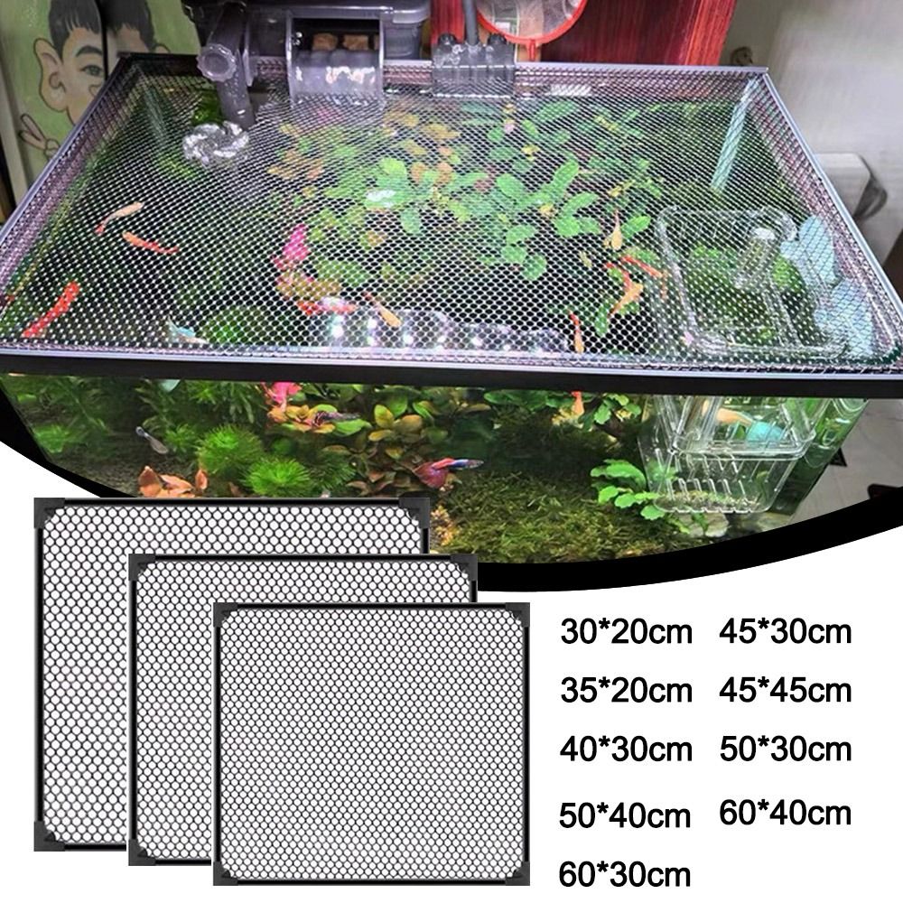 Aquarium Fish Net - Duurzame magnetische aquariumdeksel DIY Eenvoudige installatie