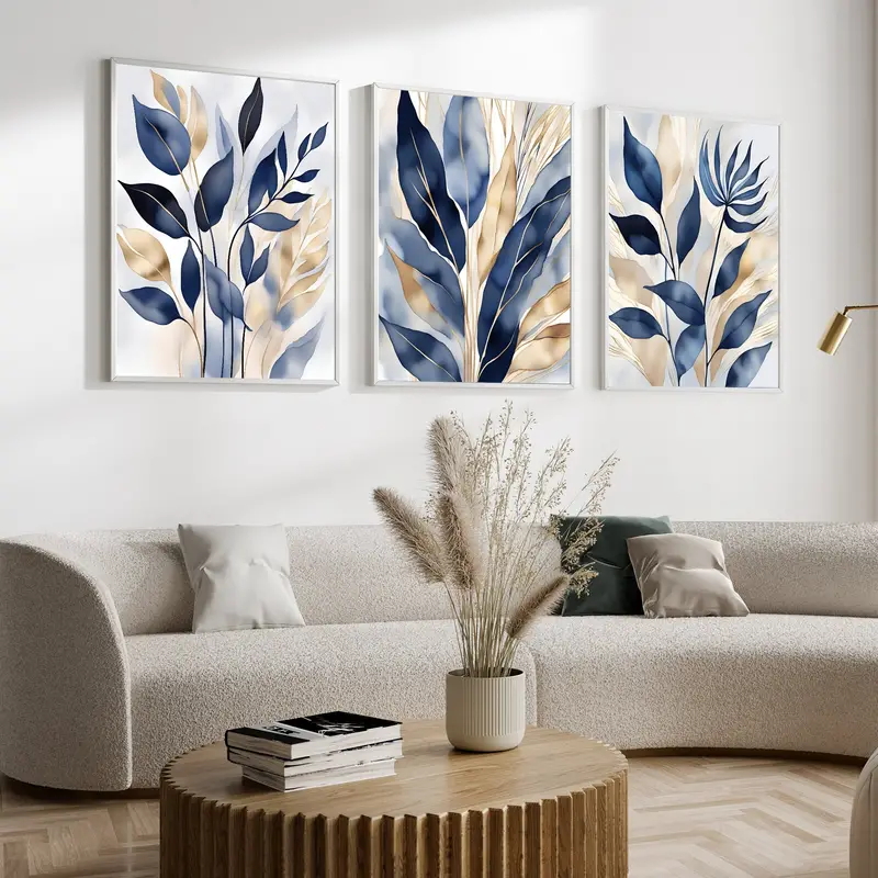 Live Plant Fertilizer - 3 Stuks/Set Lijstenloos Blauw en Lichtgoud