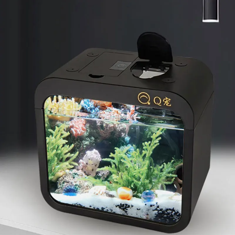 Aquarium Fish In Bowl - Desktop Transparant Acryl Aquarium Plastic Kleine