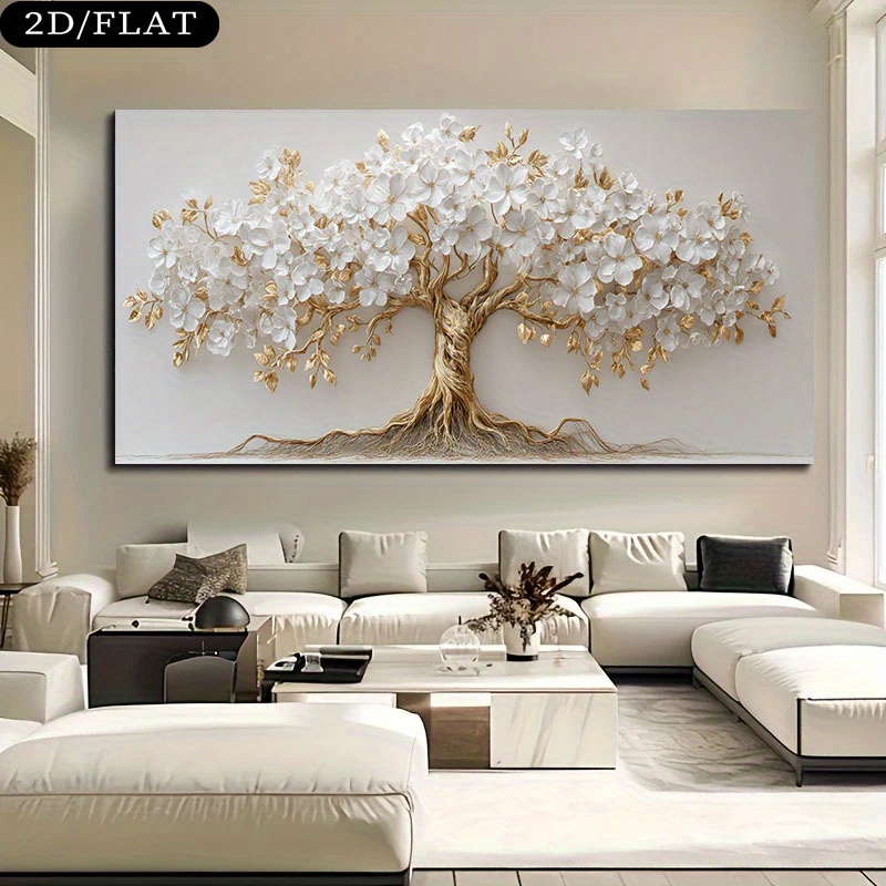 Live Plant Fertilizer - Grote witte bloem Scandinavische boom levenscyclus