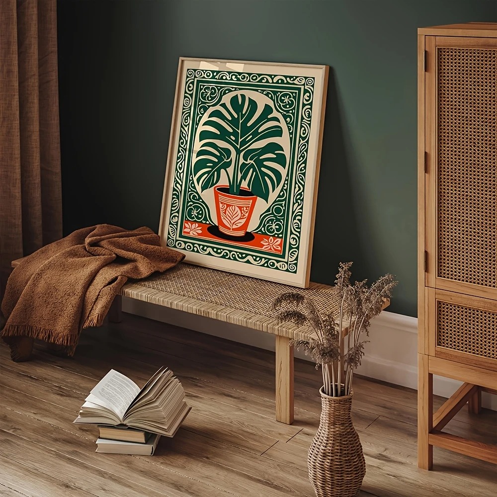 Boheemse Monstera Plant Canvas - Live Plant Fertilizer recensie en prijs