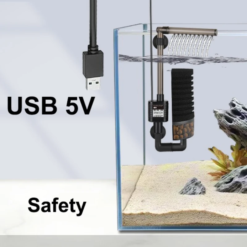 Rustig aquariumfilter USB bios - Aquarium Fish In Bowl recensie en prijs