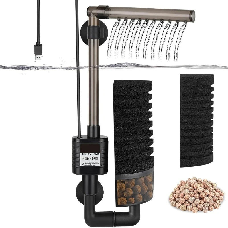 Rustig aquariumfilter USB bios - Aquarium Fish In Bowl recensie en prijs
